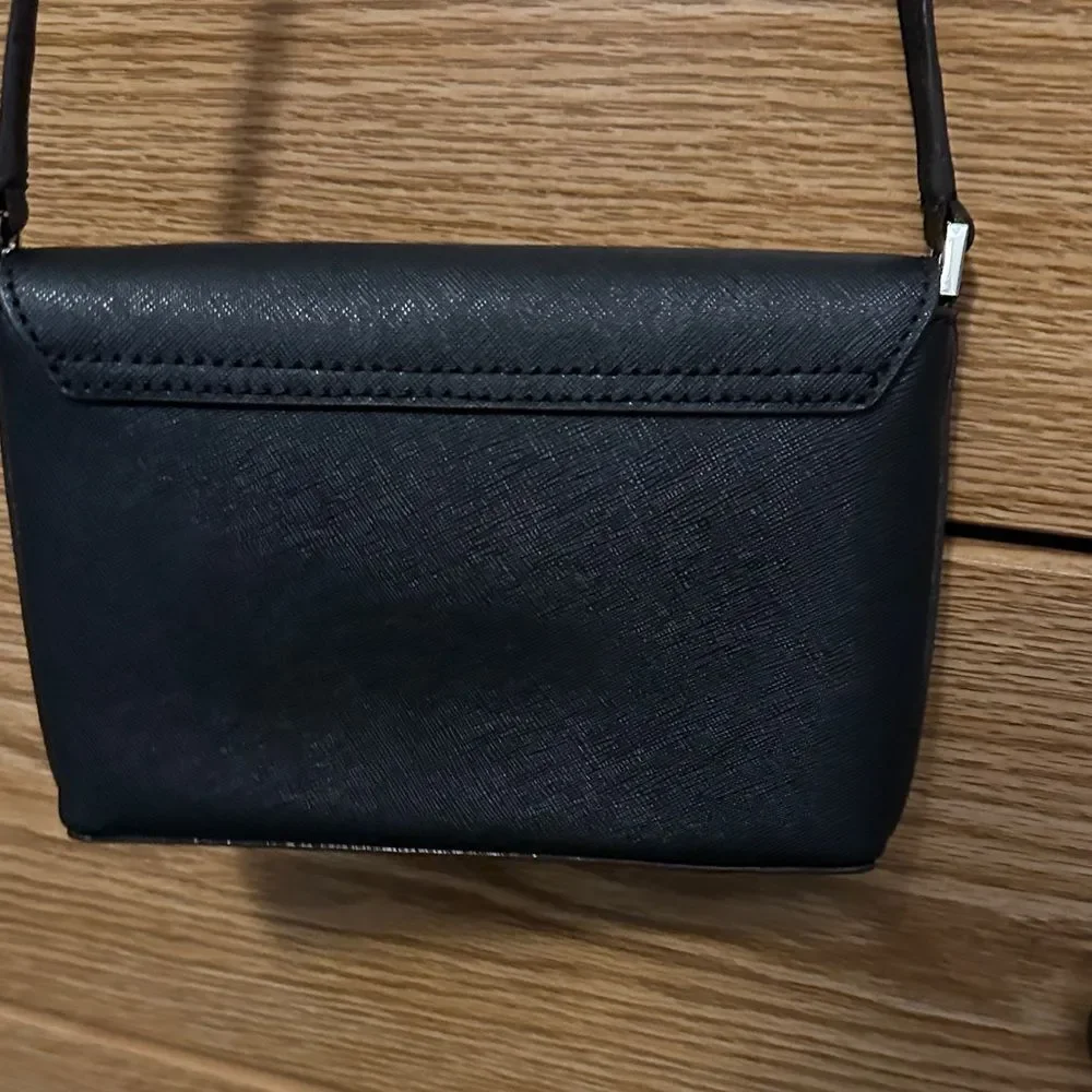 Kate Spade Black Crossbody Bag with Silver Logo - Picture 3 of 6